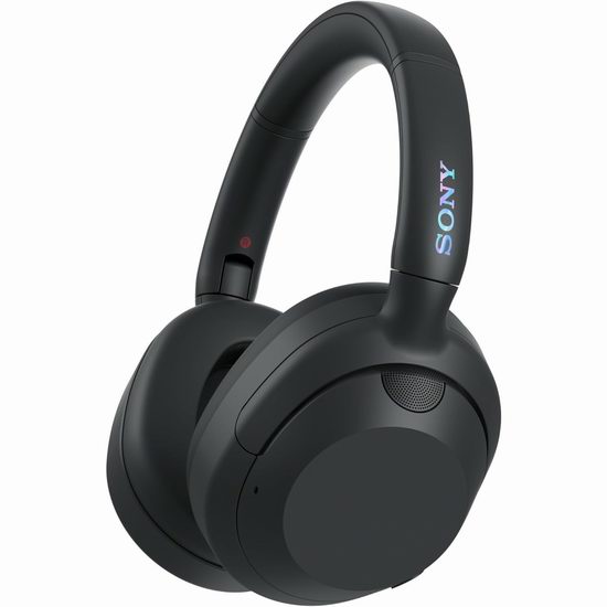 A pair of black high-fidelity wireless headphones.